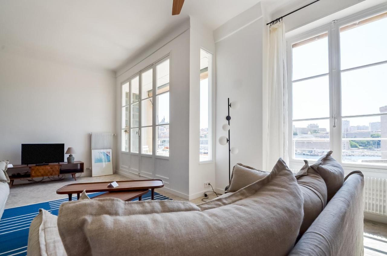 MASSILIA BLUE - Grand appartement refait à neuf avec vue sur le Vieux Port Marseille Extérieur photo