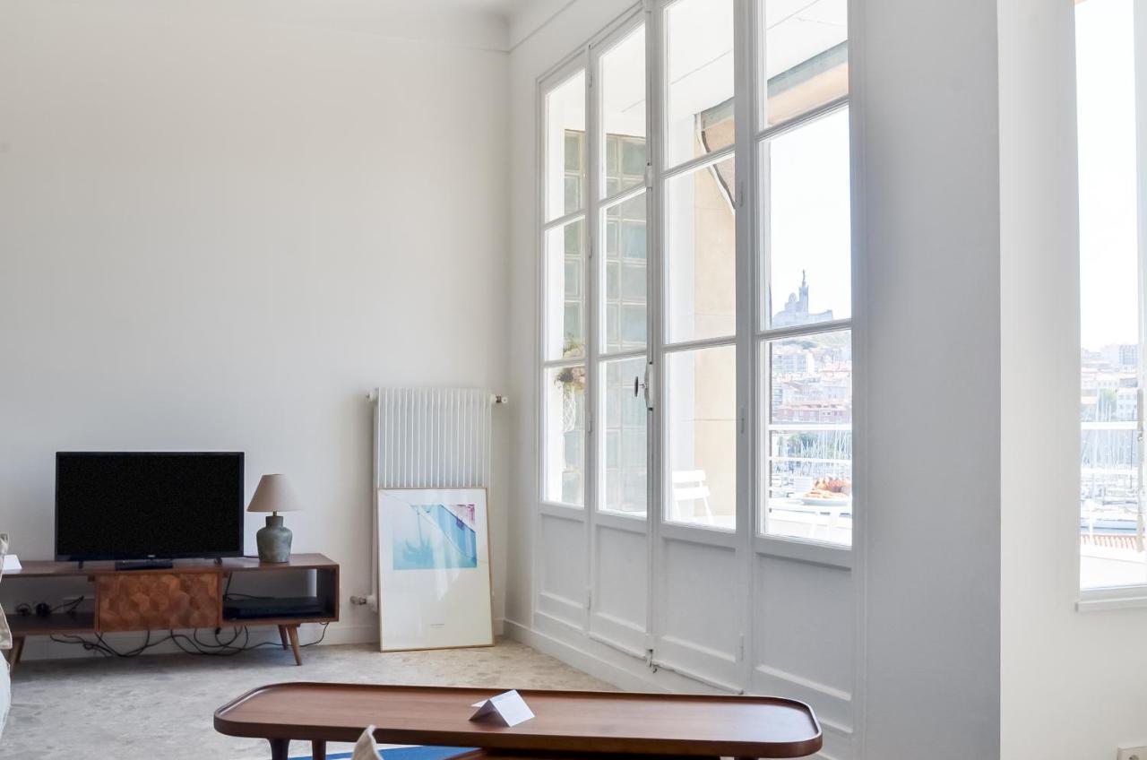 MASSILIA BLUE - Grand appartement refait à neuf avec vue sur le Vieux Port Marseille Extérieur photo